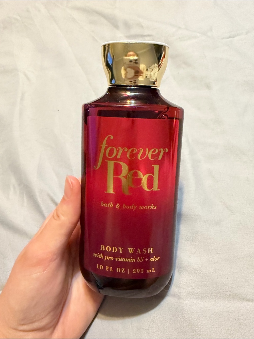 Bath & Body Works Forever Red Body Wash - Red with Gold Cap